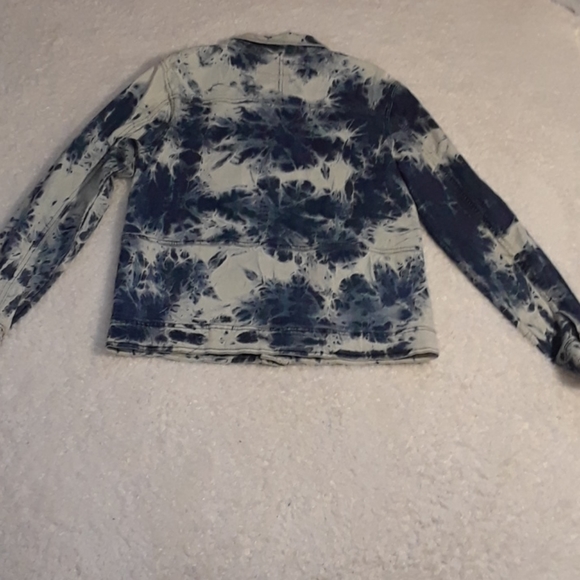 Tunellus Men' Tye Dye Denim Jacket - Picture 7 of 16
